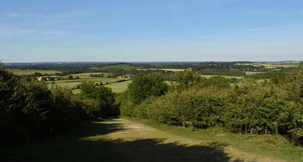 View from Beacon Hill, Watership Down Country